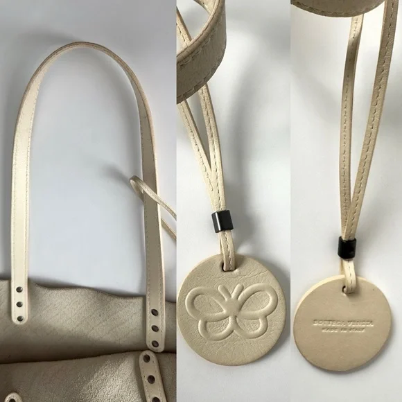 ✨Authentic BOTTEGA VENETA Intrecciatomirage Butterfly Leather Tote Bag Cream - Picture 11 of 16